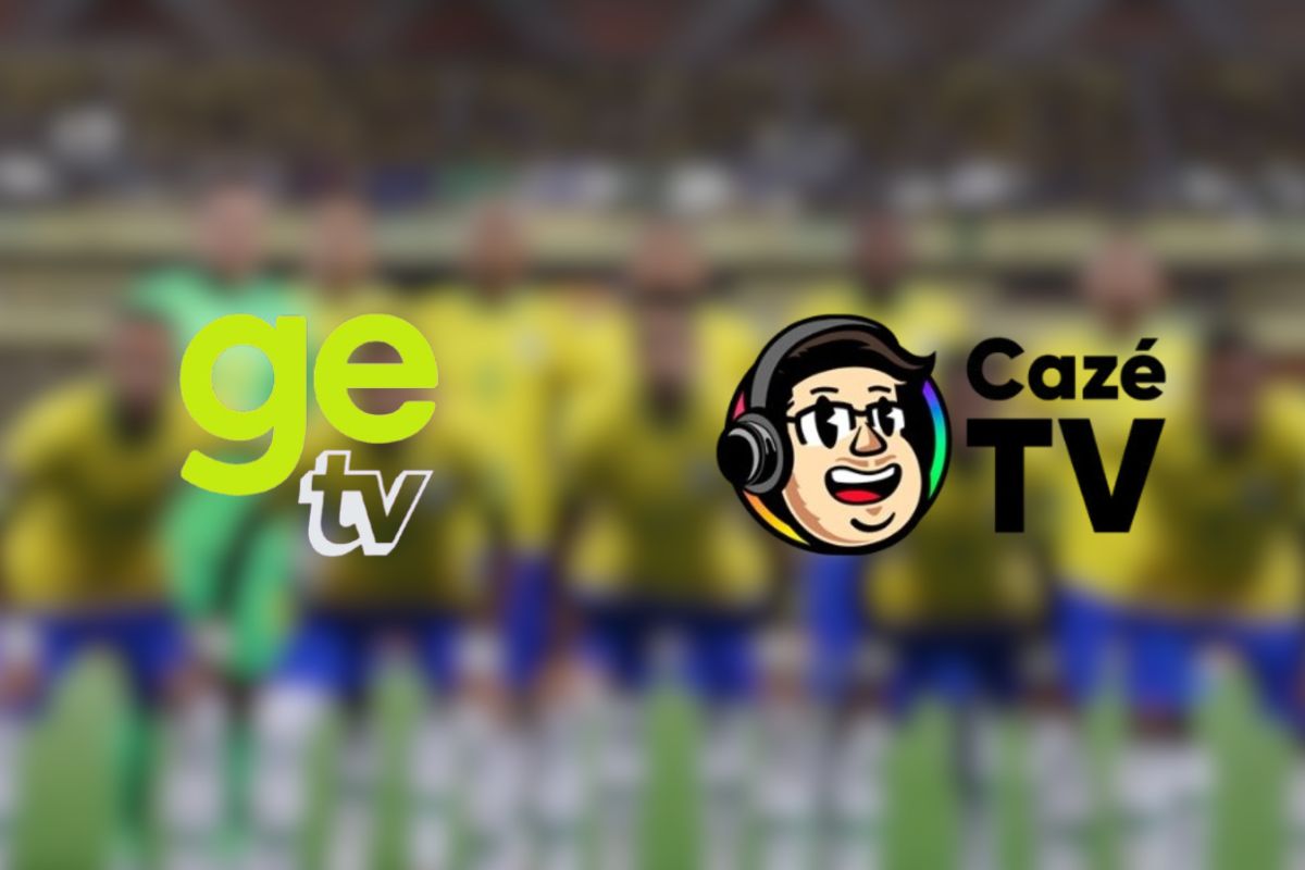 Logo da GeTV ao lado da CazéTV