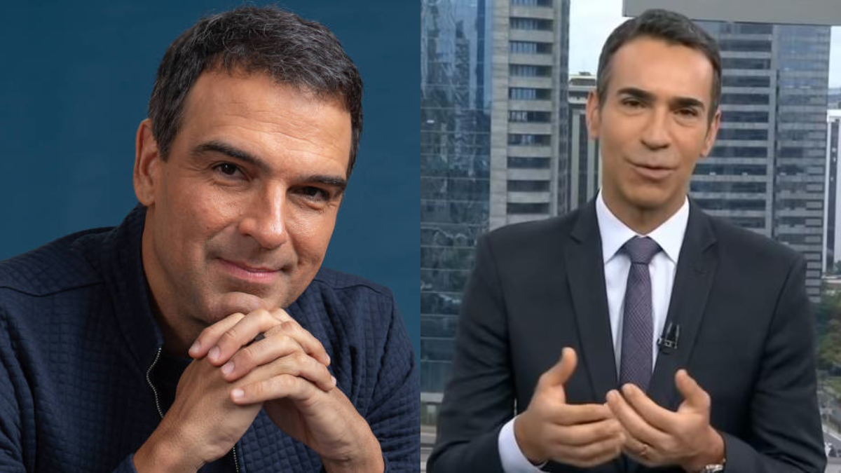 Tadeu Schmidt e César Pralli lado a lado