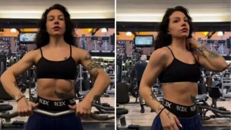Ex-apresentadora mirim do SBT muda de vida e aparece com corpo musculo na academia