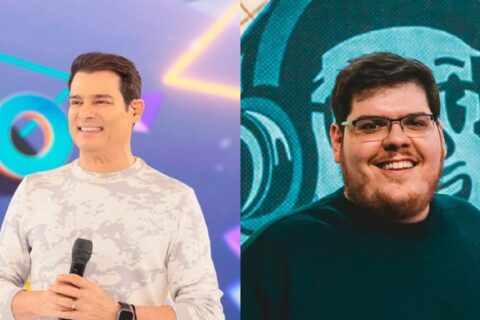 SBT usa Celso Portiolli e “copia” campanha da Globo contra a Cazé TV