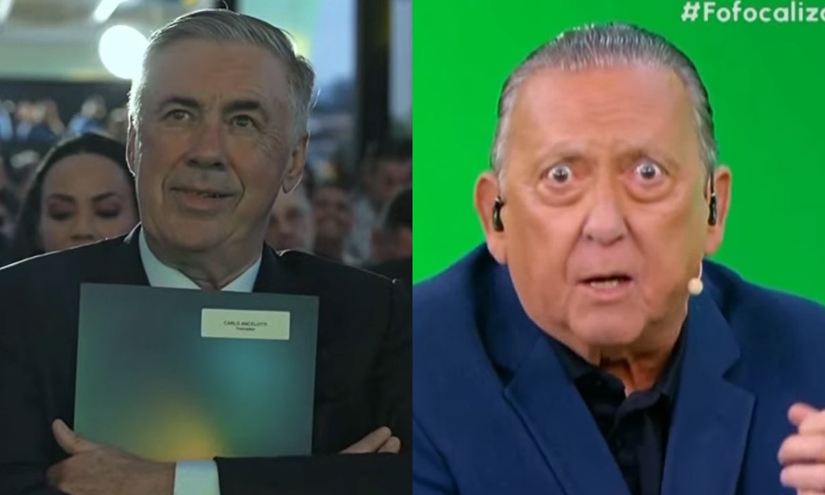 Carlo Ancelotti e Galvão Bueno