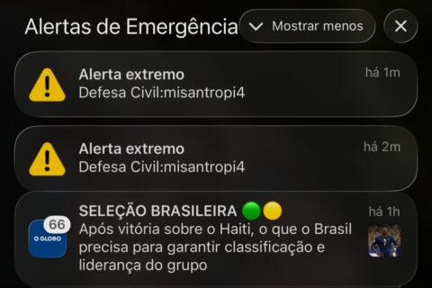 Alerta da Defesa Civil deixa famosos em pânico: “Quase infartei!”