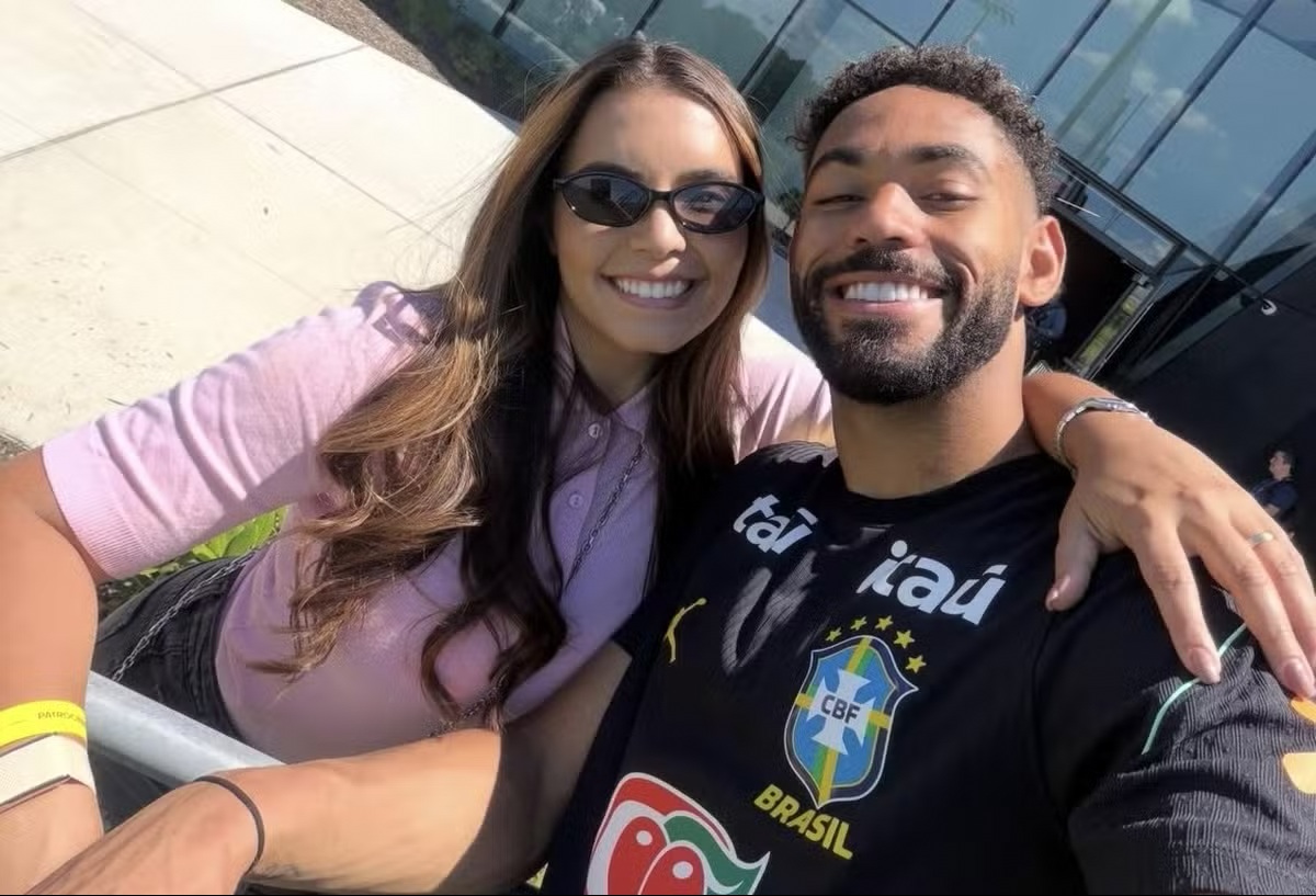 Saiba quem é Gabi Cunha, a esposa discreta do camisa 9 Matheus Cunha