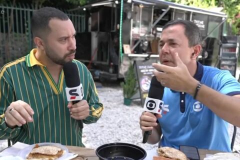 Gil do Vigor não esconde reação ao provar café gringo ao vivo na Globo