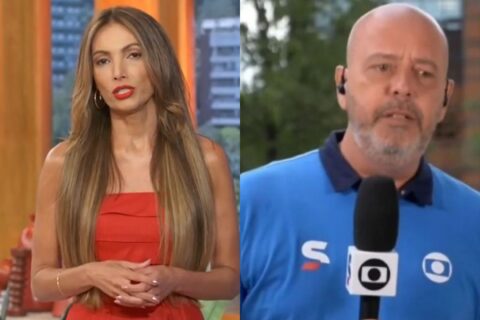 Após susto, Patricia Poeta interrompe Encontro e manda recado a Alex Escobar