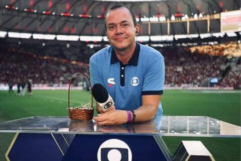 No Mais Você, torcedor da Copa se empolga e dispara palavrão ao vivo