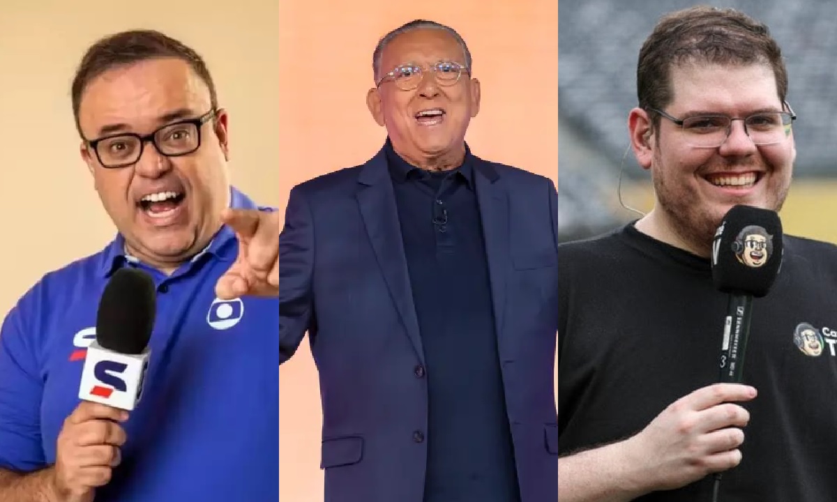 Everaldo Marques, Galvão Bueno e Casimiro Miguel
