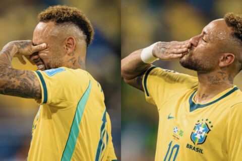 Neymar chora em 1ª entrevista após entrar em campo na Copa: “Não vou conseguir”