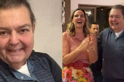 Faustão reaparece em pé e celebra aniversário da esposa em mansão de luxo