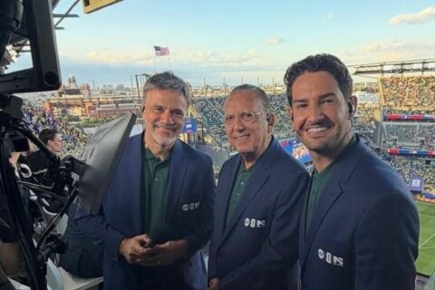 Ibope da TV: SBT abre vantagem histórica para a Record com Brasil x Japão