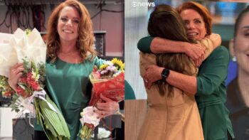 Leilane Neubarth ganha homenagem da esposa após anunciar decisão na GloboNews