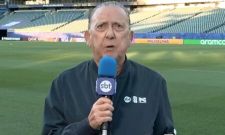 Galvão Bueno se emociona com homenagem do SBT e da N Sports em despedida das narrações