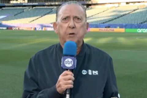 Galvão Bueno se emociona com homenagem do SBT e da N Sports em despedida das narrações