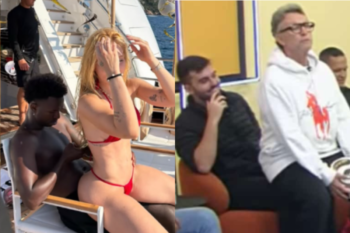 Ao vivo na Band, Craque Neto senta no colo de comentarista e repete foto de Vini Jr e Virginia