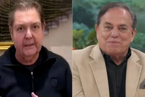 Faustão faz aparição rara na Globo e entrega relação com Ronnie Von