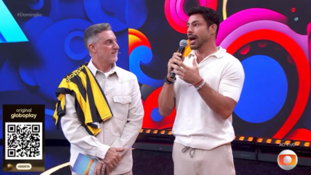 Ao vivo na Globo, Cauã Reymond detona bet e acaba interrompido por Luciano Huck