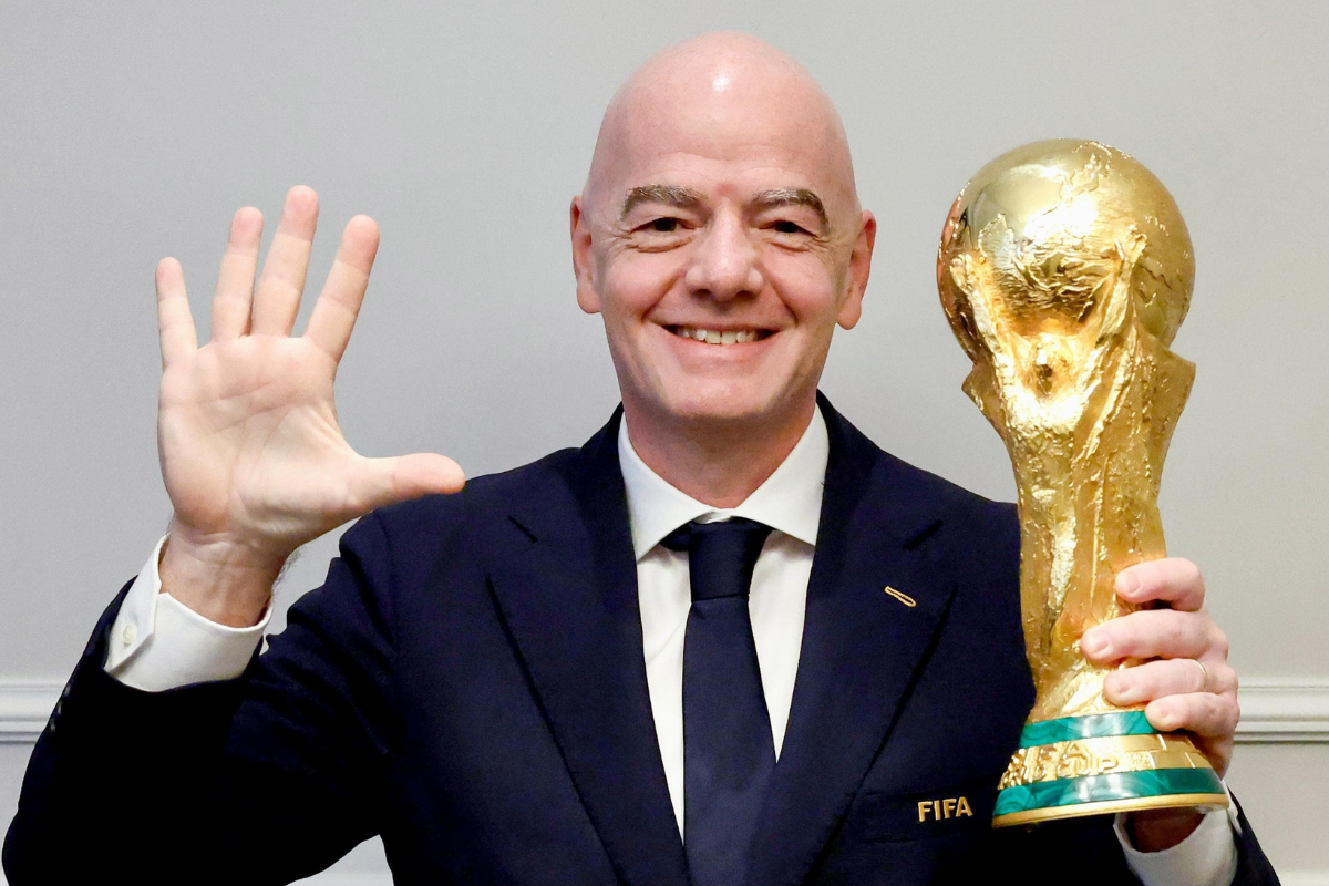 Gianni Infantin é o presidente da FIFA.