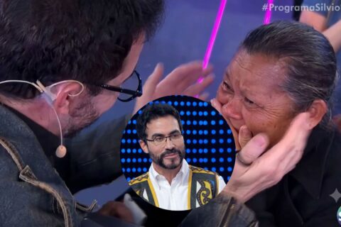 Padre Fábio de Melo doa prêmio do Programa Silvio Santos a senhora da plateia do SBT