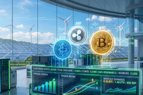 Detentores de BTC, ETH e XRP podem acessar gratuitamente o poder computacional de nuvem da SHR Miner, com ganhos potenciais de até US$ 6.770 por mês