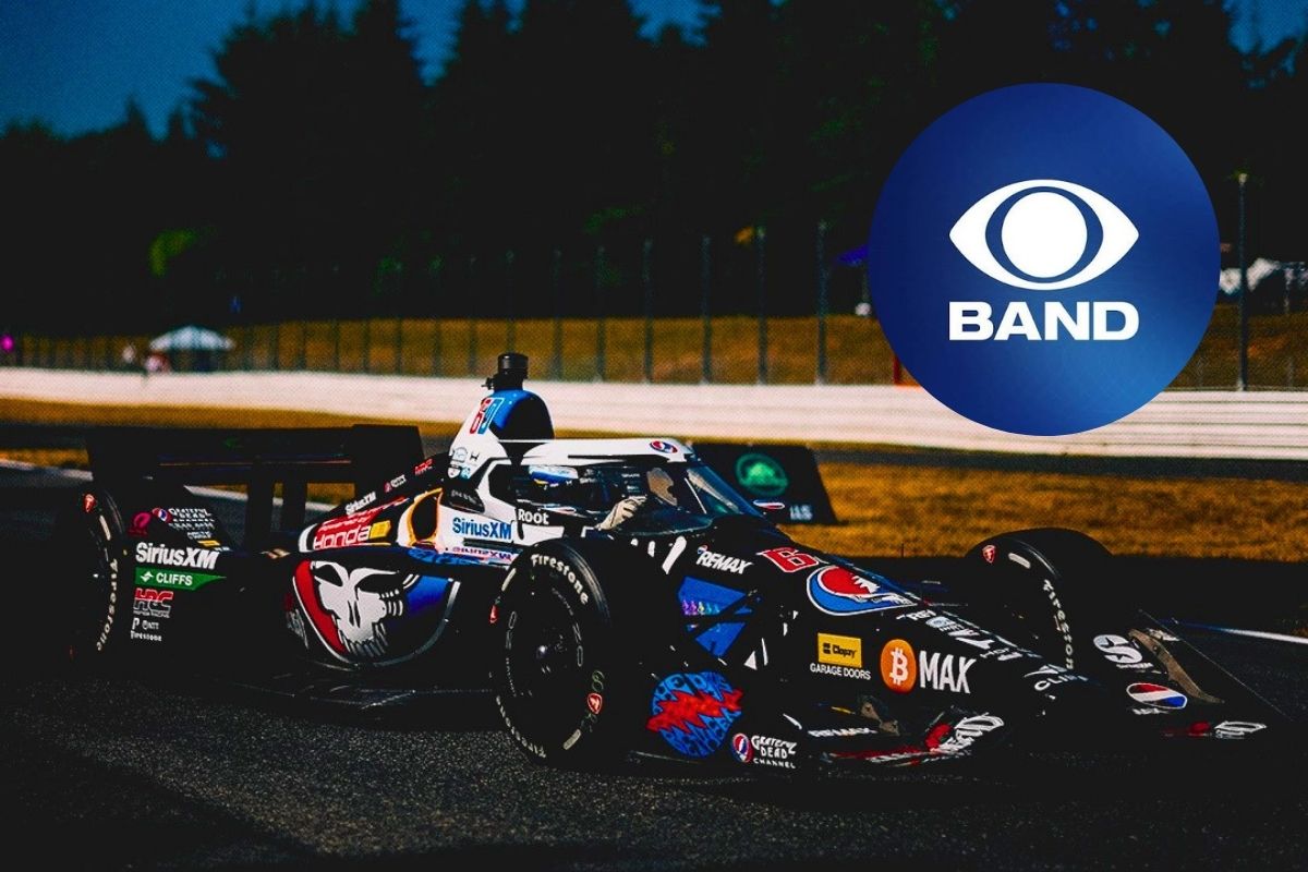 Band assina contrato com Fórmula Indy. (Imagem: Divulgação - indycar - Band / Montagem - RD1)