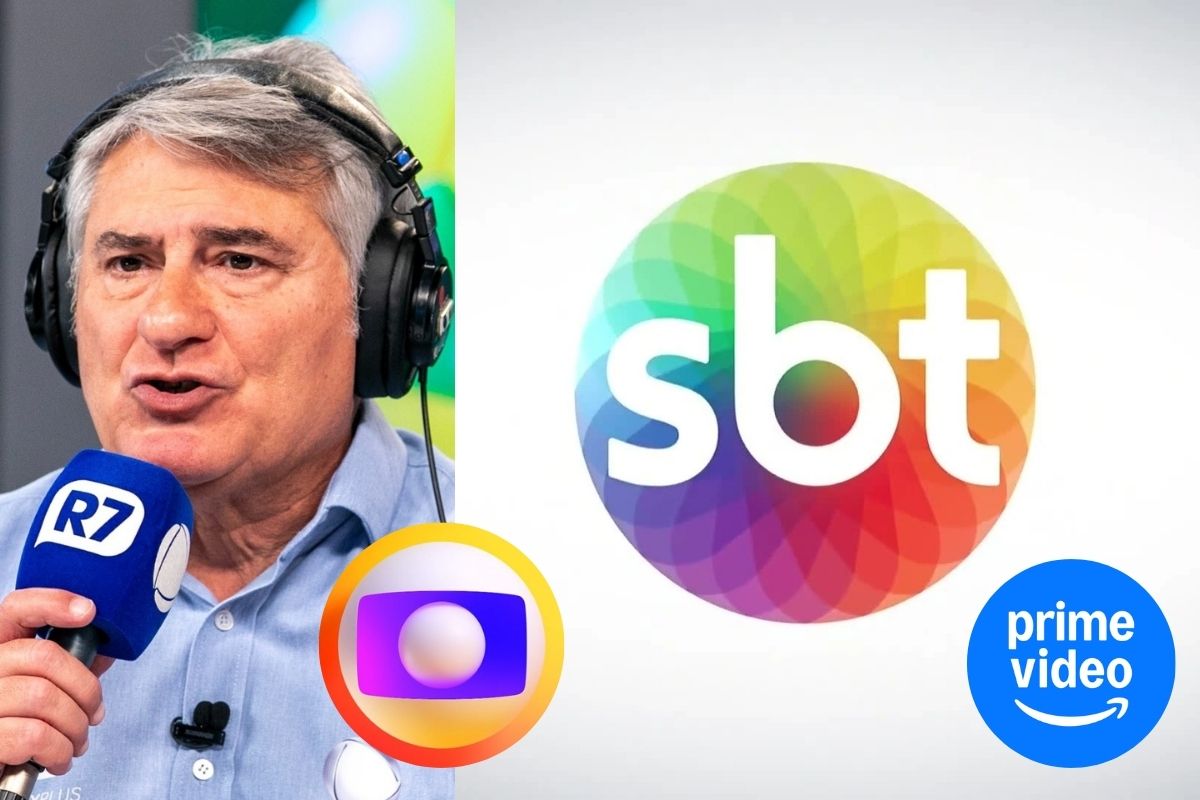 Globo e mais emissoras da TV aberta sentem impacto do streaming. (Imagem: Divulgação - Record - Globo - SBT - Prime Video / Montagem - RD1)