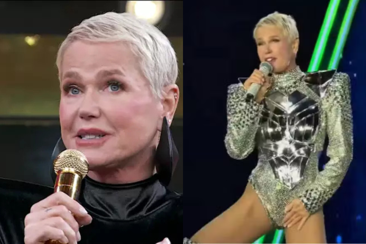 Xuxa não poupou palavras após ataques sobre sua virilha. (Imagem: Reprodução - Globo / Montagem - RD1)