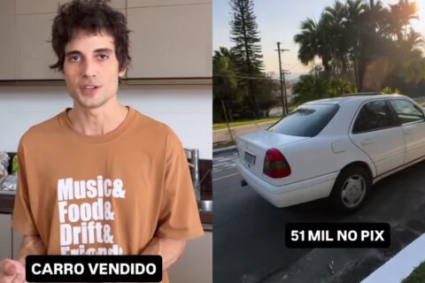 Na miséria? Desesperado, Fiuk decide vender modelo clássico da Mercedes para fã