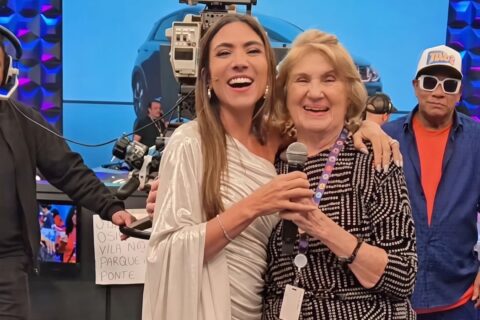 No aniversário do SBT, irmã mais nova de Silvio Santos faz aparição rara