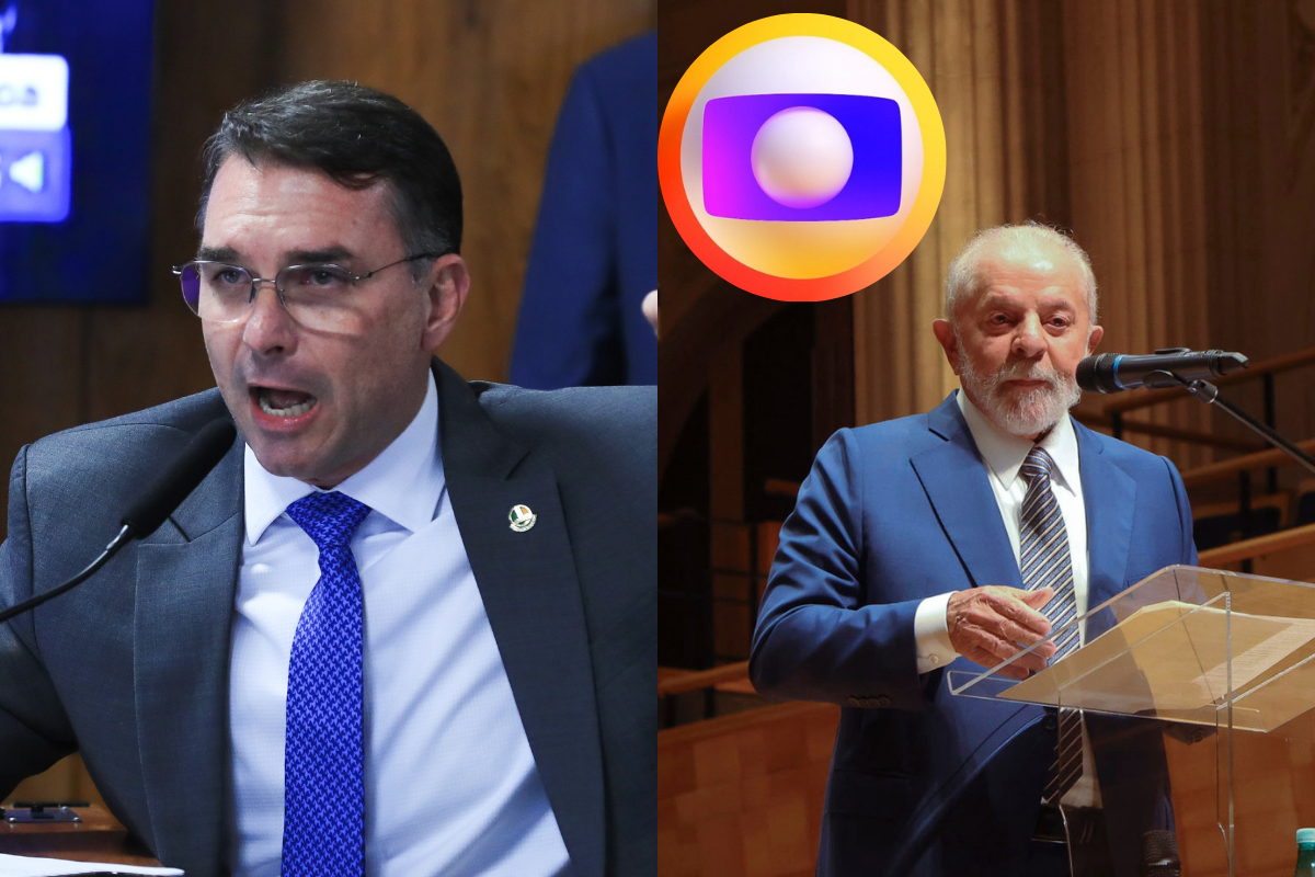 Flávio Bolsonaro e Lula ainda não confirmaram presença no debate da Globo. (Imagem: Lula Marques - Agência Brasil / Cecília Bastos - USP Imagens)
