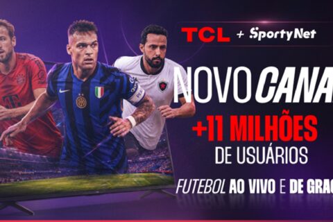 SportyNet amplia distribuição gratuita e estreia no TCL Channel com programação esportiva