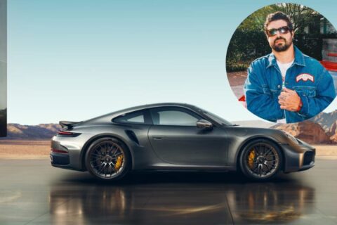 Caio Castro trocou a rotina de gravações nas novelas pelas pistas de corrida, comprou um Porsche 911 de R$ 850 mil e virou piloto profissional