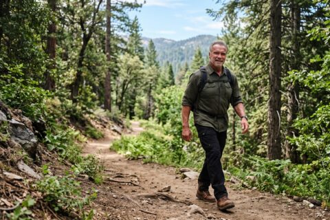 Arnold Schwarzenegger doou 16 hectares avaliados em US$ 500 mil e ajudou a completar uma trilha natural de 108 quilômetros