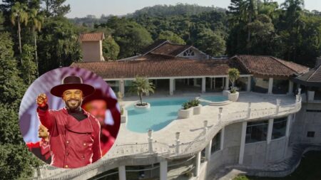 Alexandre Pires atrai olhares com mansão de R$ 16 milhões na Grande SP, ostenta boate privativa e transforma o terreno de 6,9 mil m² em resort