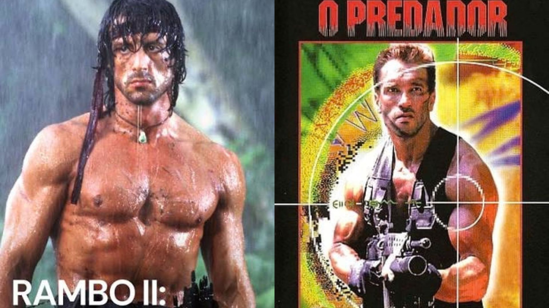 Rambo 2 Stallone e O Predador de Schwarzenegger foram filmados no mesmo lugar