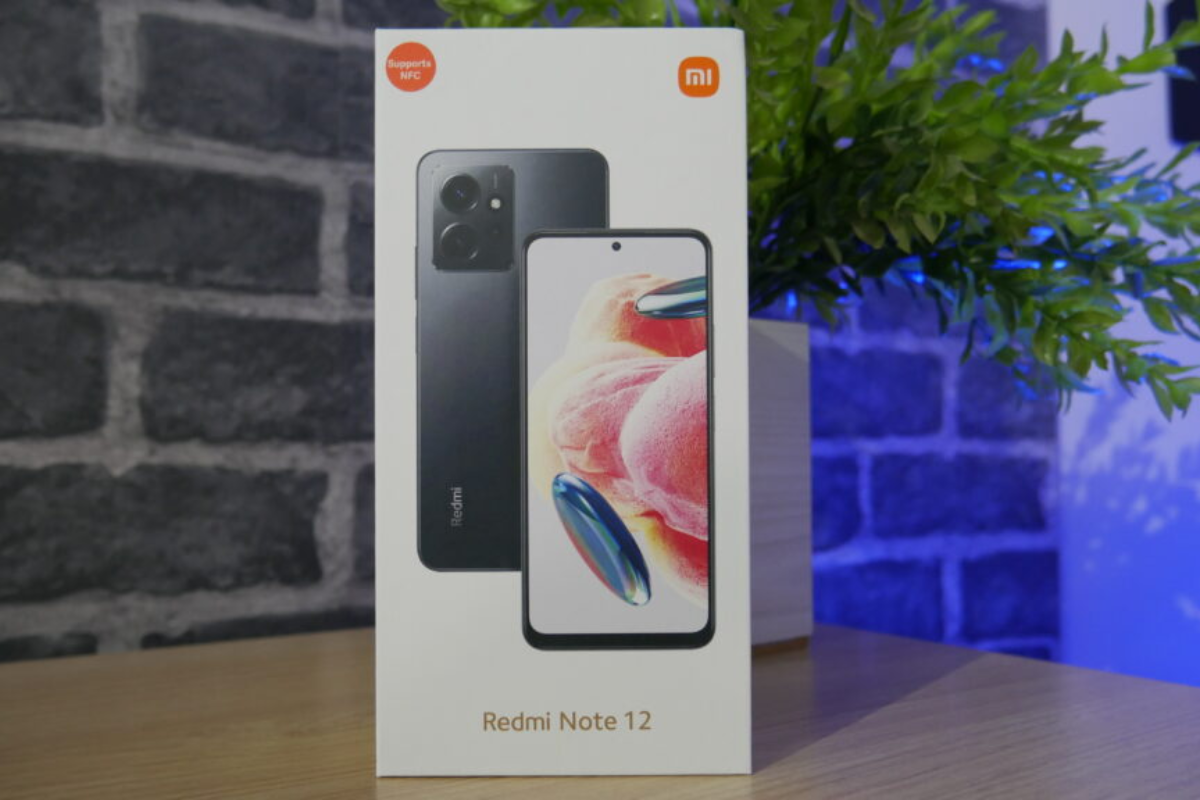 Caixa do celular Redmi Note 12