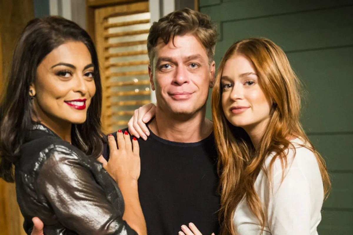 Três atores da Globo, na novela Totalmente Demais