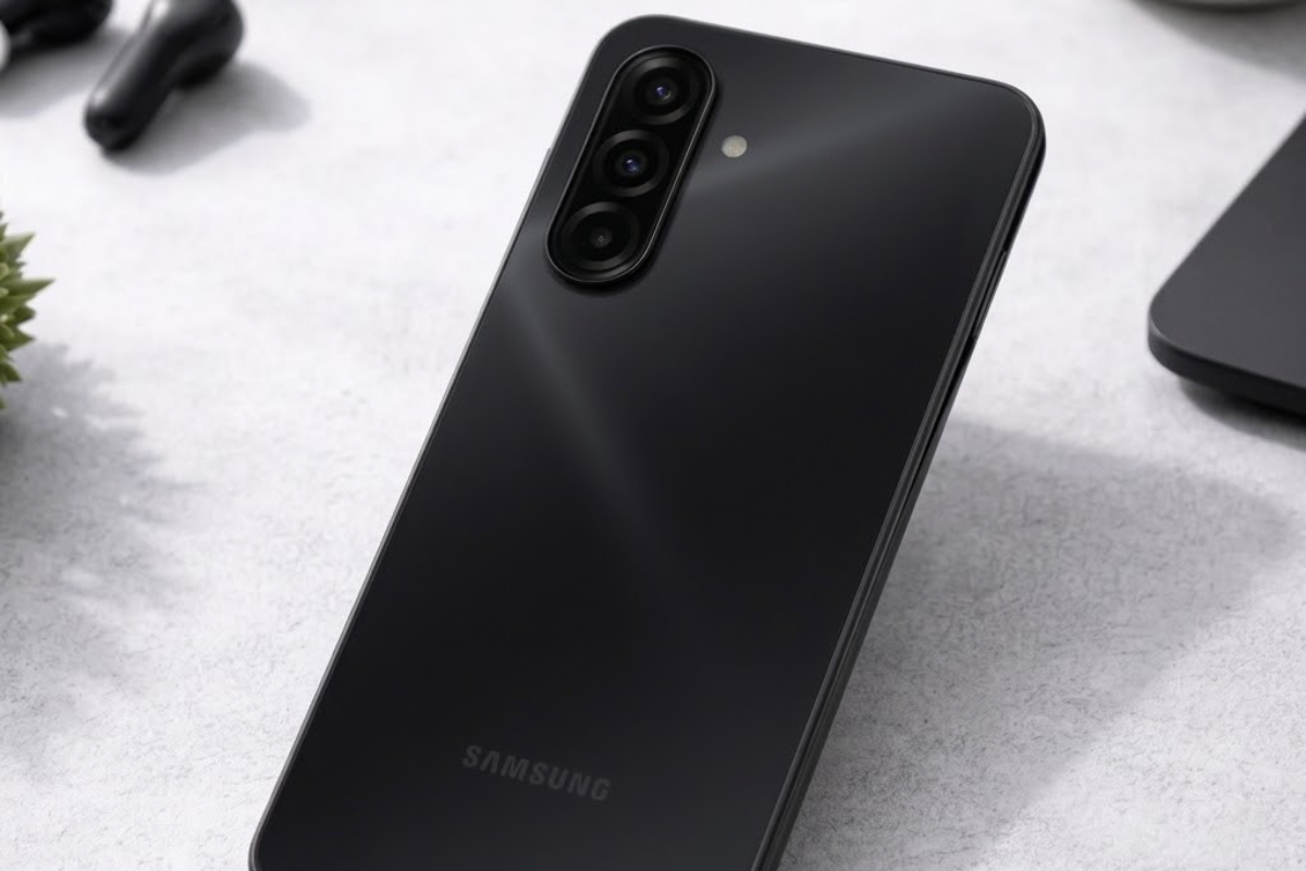 Samsung Galaxy A17 na cor preta