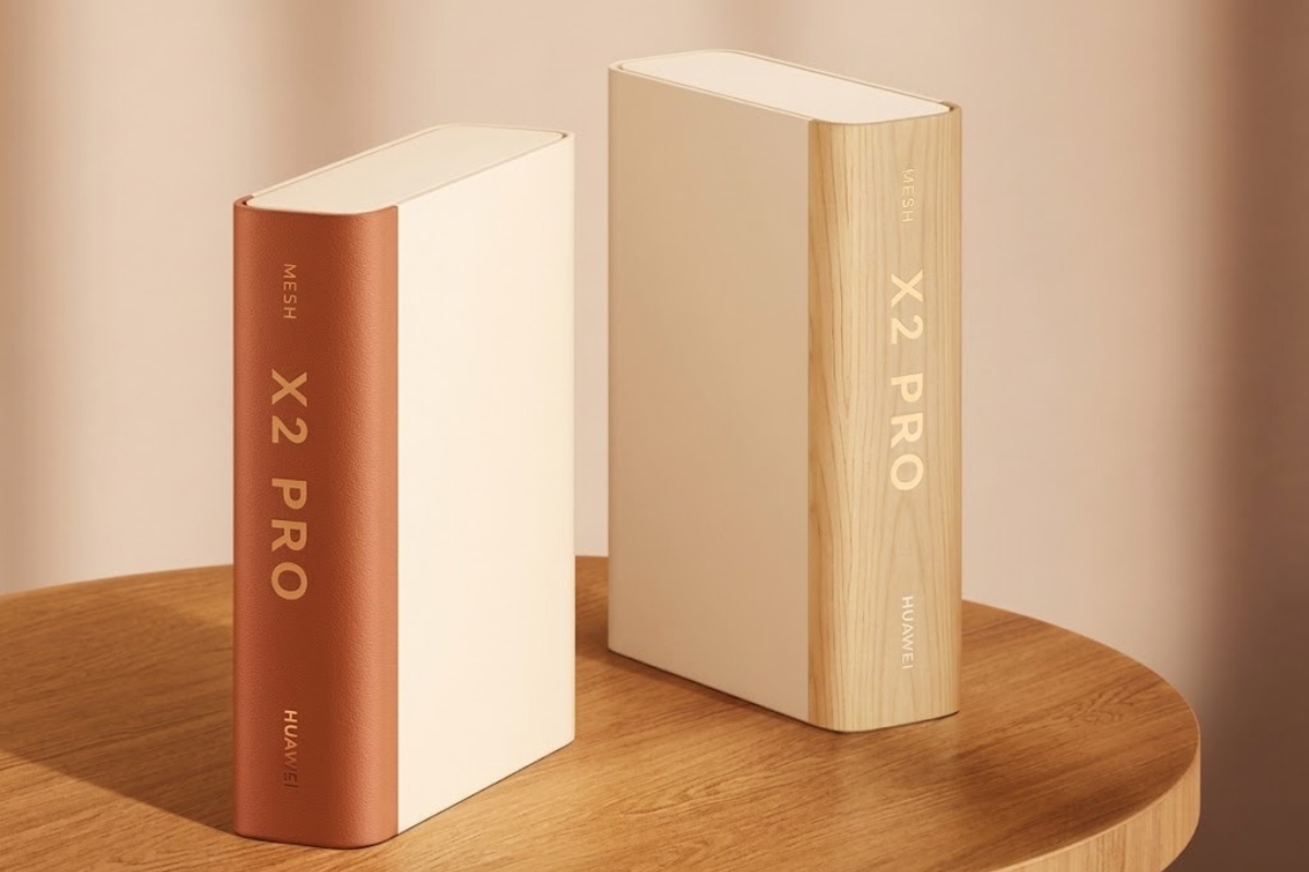 Roteador Router X2 Pro na cor marrom e dourado